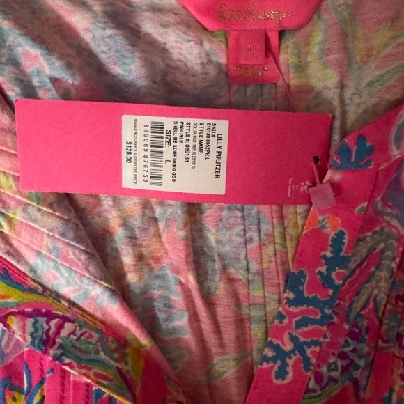 Lilly Pulitzer Pink and Blue Patterned Dress - Picture 2 of 4
